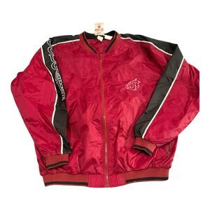 Vintage Champs Sports NWT Late 1990-2000 WSU Red and Black Men's Jacket XXL